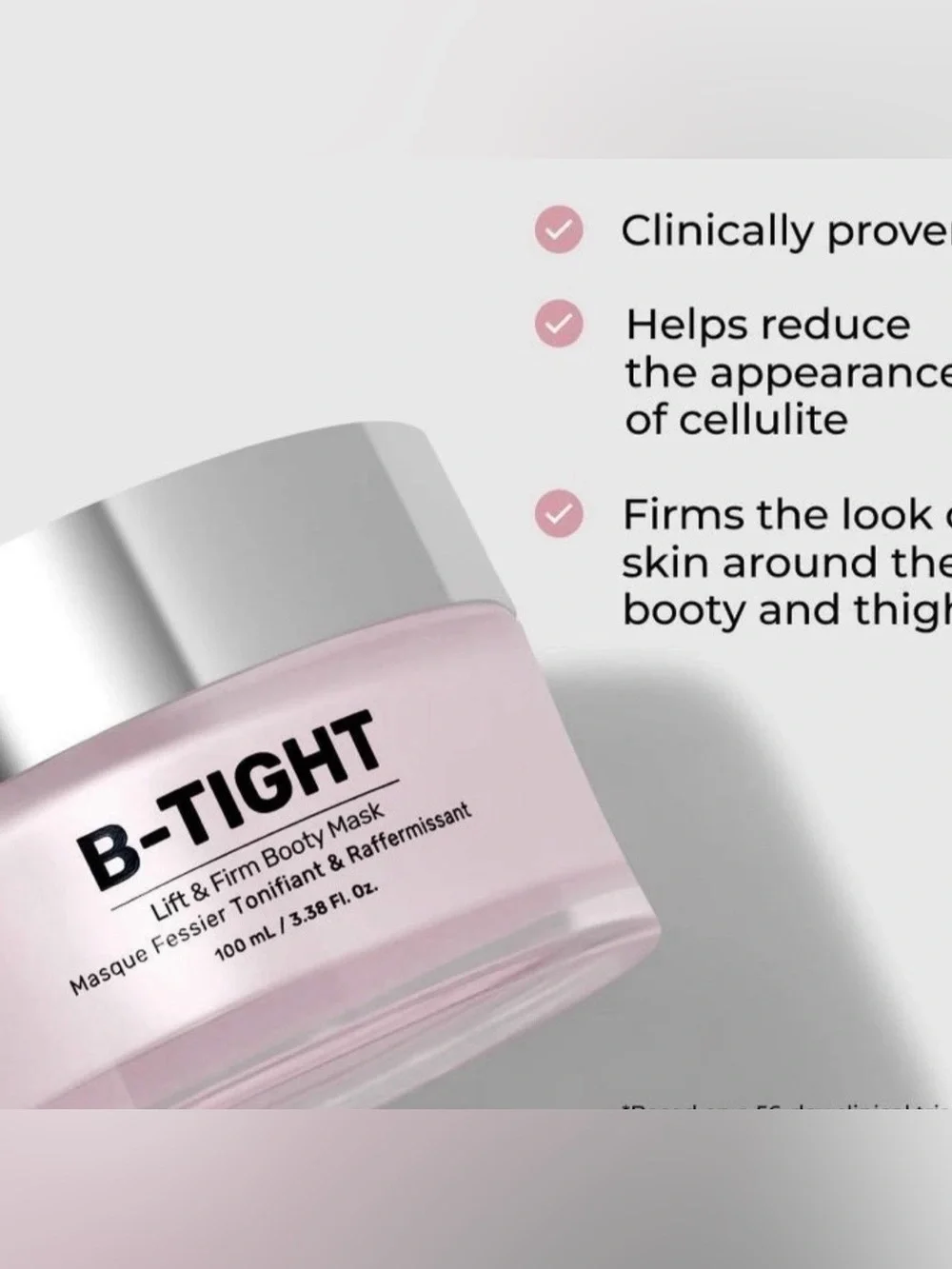 Maelys B-TIGHT Lift & Firm Booty Mask 3.4 oz / 100ml Reduce Cellulite NEW IN BOX